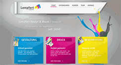 Desktop Screenshot of druckerei-lempfert.de